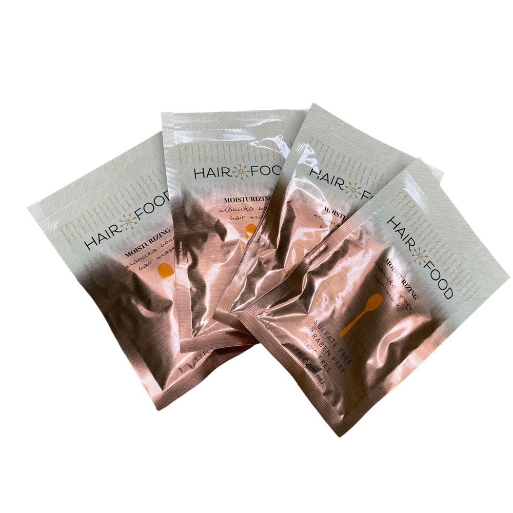 4 X Hair Food‎ Moisturizing Manuka Honey Hair Mask 1.7 fl oz Ea Sulfate Free